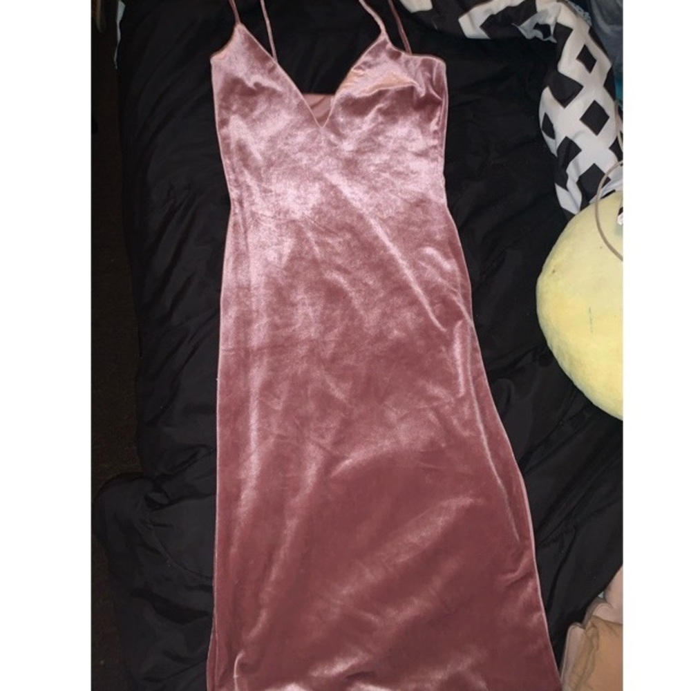 velvet cami bodycon dress
